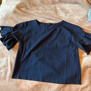 J.Crew flutter sleeve top